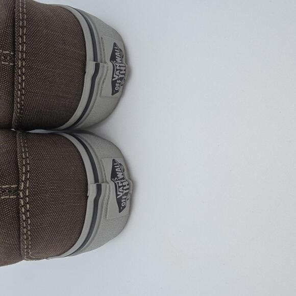 Vans Boy's Atwood Textile Walnut/Grey low skate shoes size 3 - Picture 5 of 8